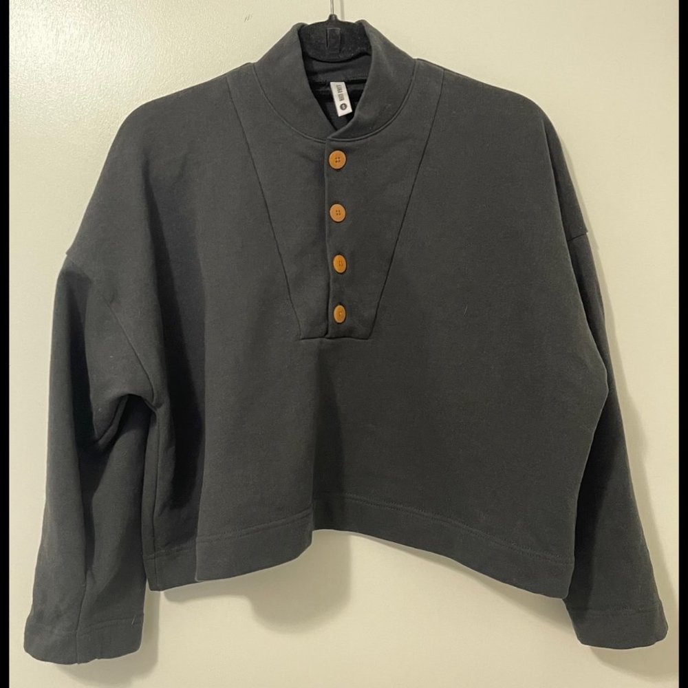 Ilana Kohn Mini Ki Pullover in Faded Black sz S